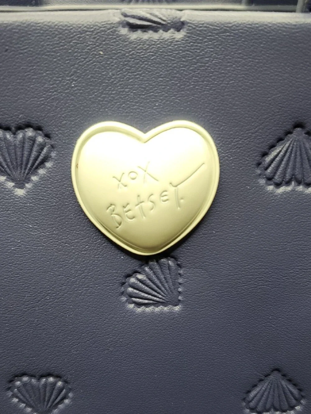 Betsey Johnson Lavender Purple Heart-Embellished Crossbody